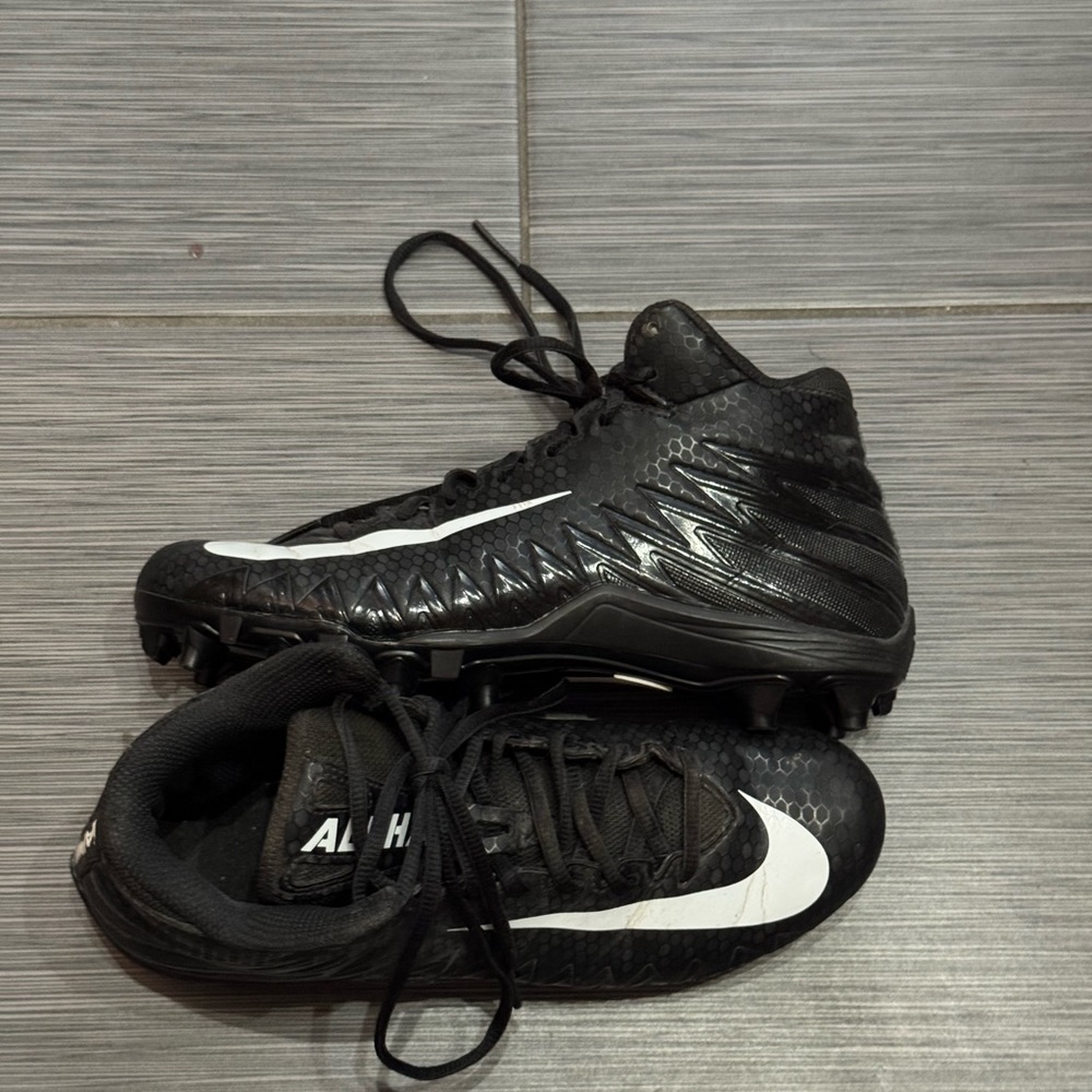 Nike alpha Black and White Cleats